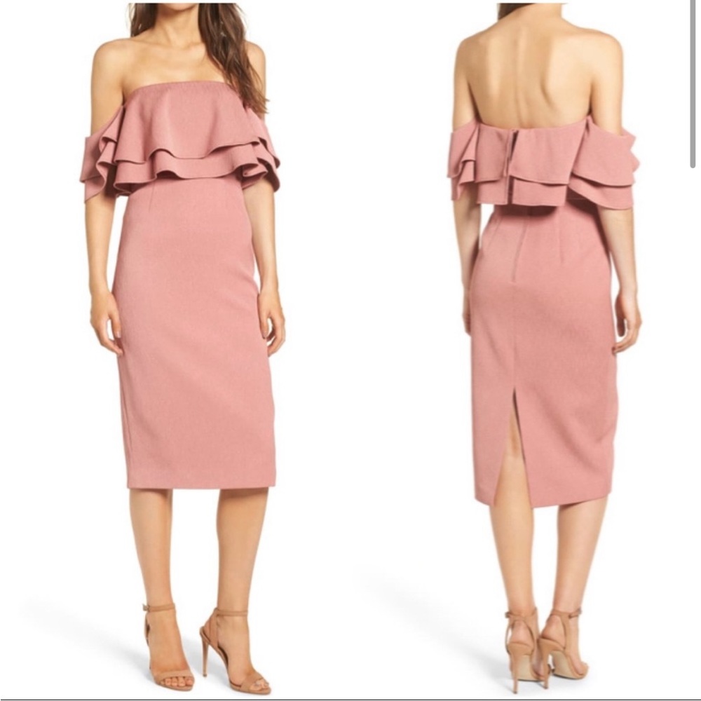 NWOT KEEPSAKE The Label Two Fold Dress Dusty Pink Dress Size XS